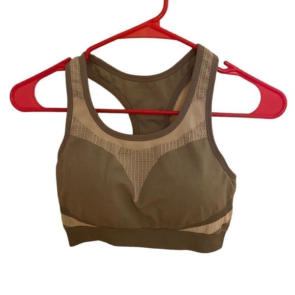 Reebok medium Sports bra removable padding athletic sports gray - Picture 1 of 4